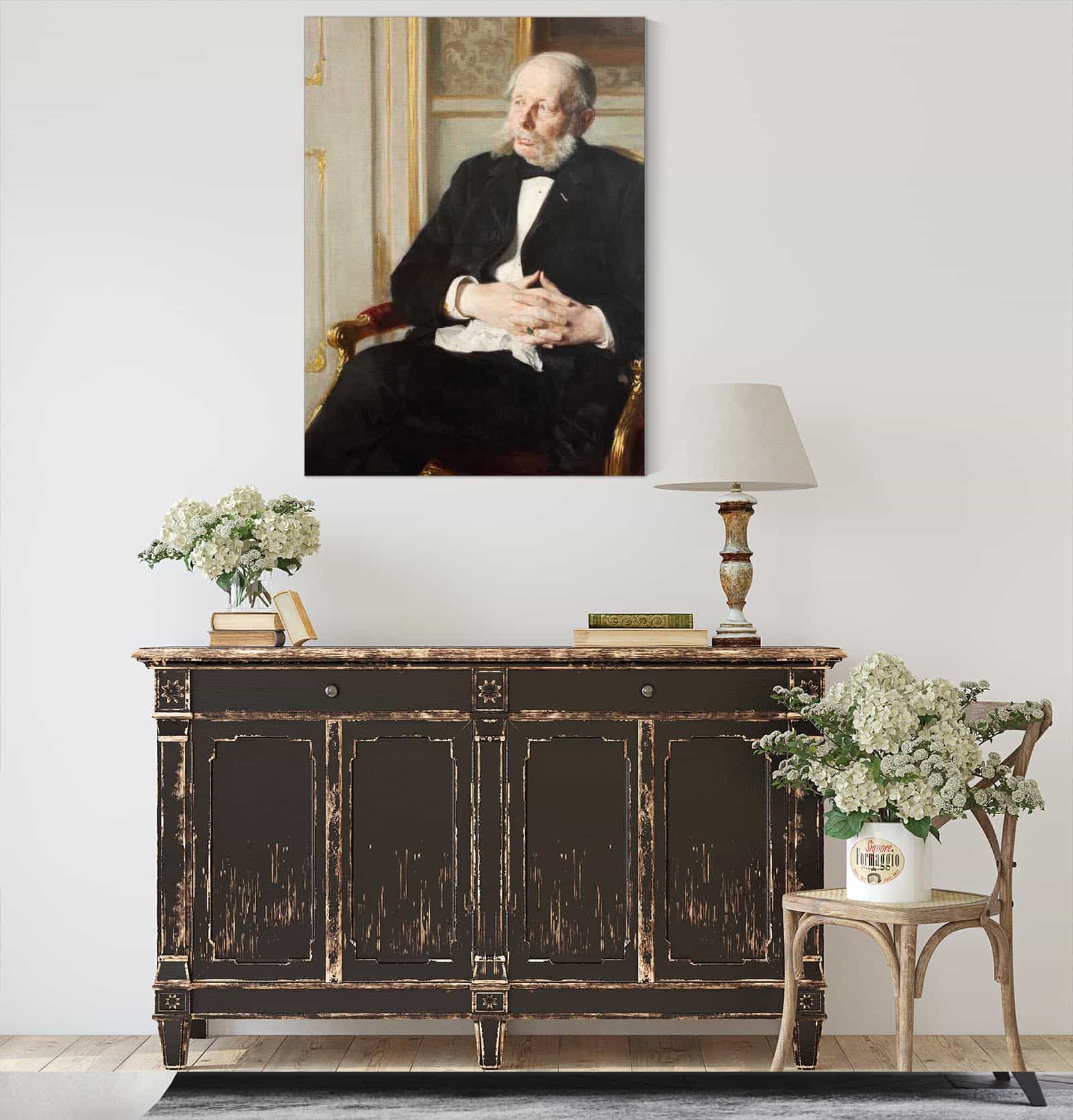 Baron Otto Ditlev Rosenorn Lehn by Peder Severin Kroyer