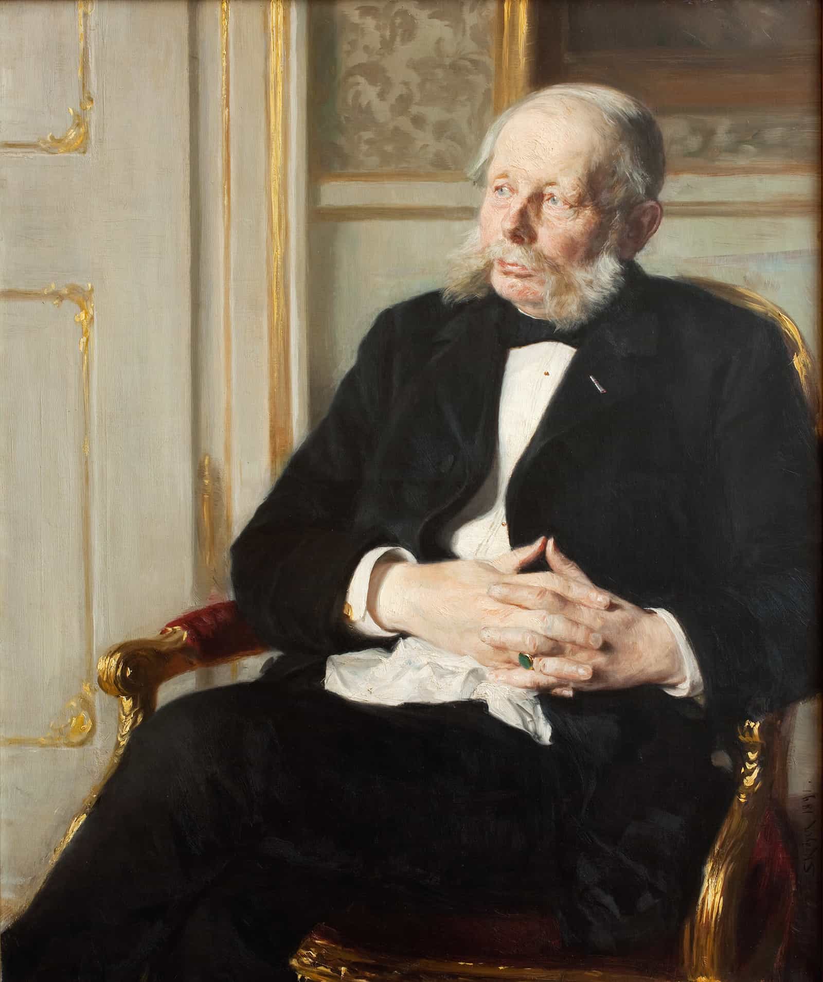 Baron Otto Ditlev Rosenorn Lehn by Peder Severin Kroyer