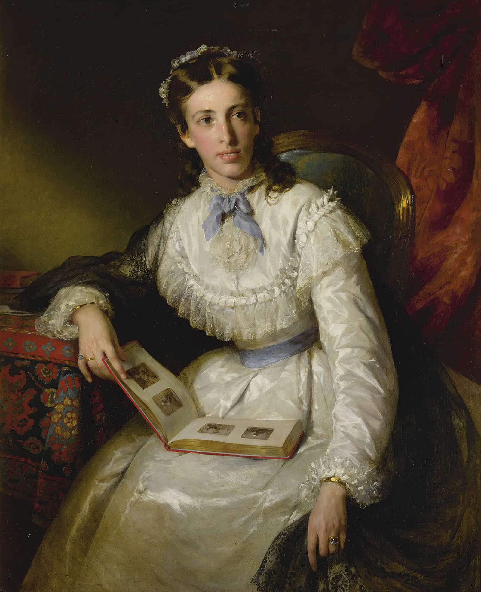 Baroness Wilhelmine Von Mylius by Friedrich Von Amerling