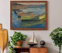 Barques Aux Environs De Collioure by Henri Martin