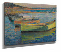 Barques Aux Environs De Collioure by Henri Martin