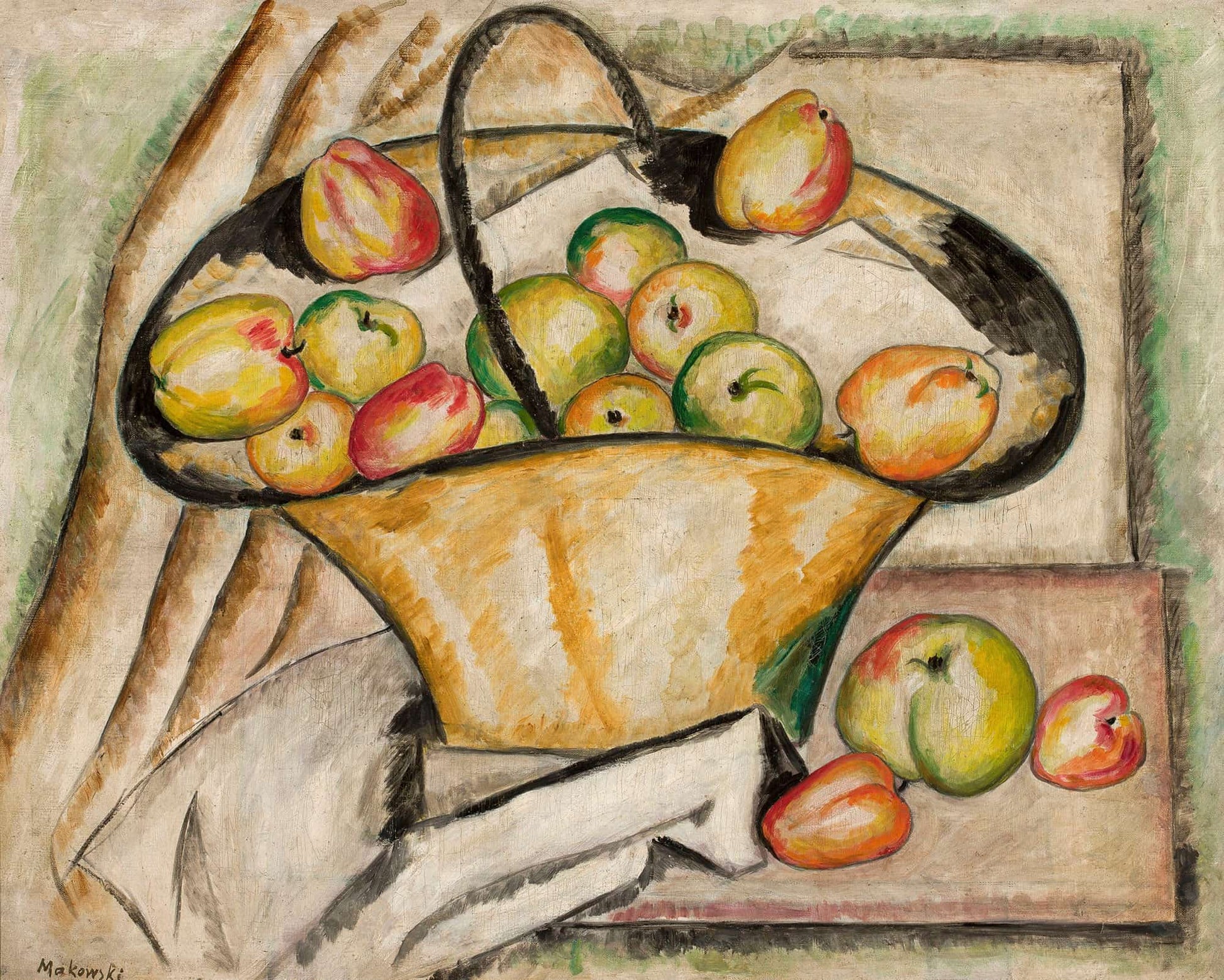 Basket With Apples by Tadeusz Makowski