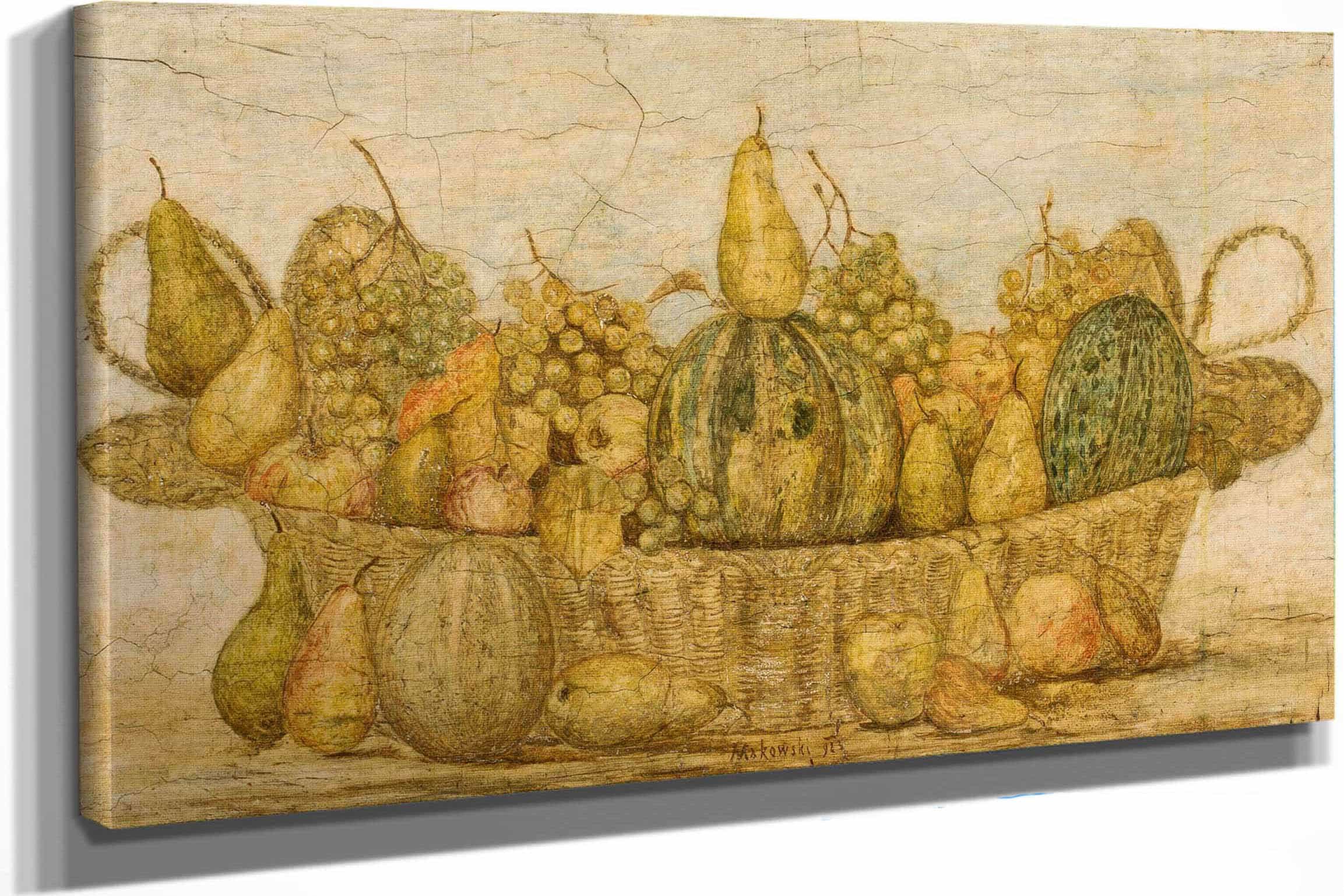 Basket With Fruit by Tadeusz Makowski