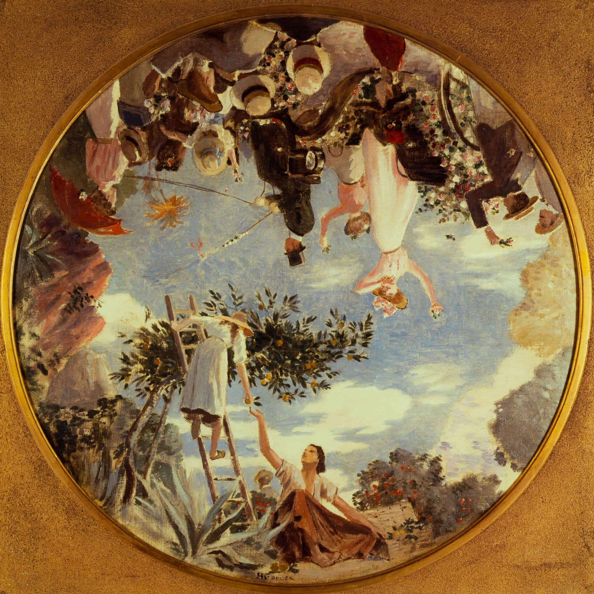 Bataille De Fleurs A Nice by Henri Gervex