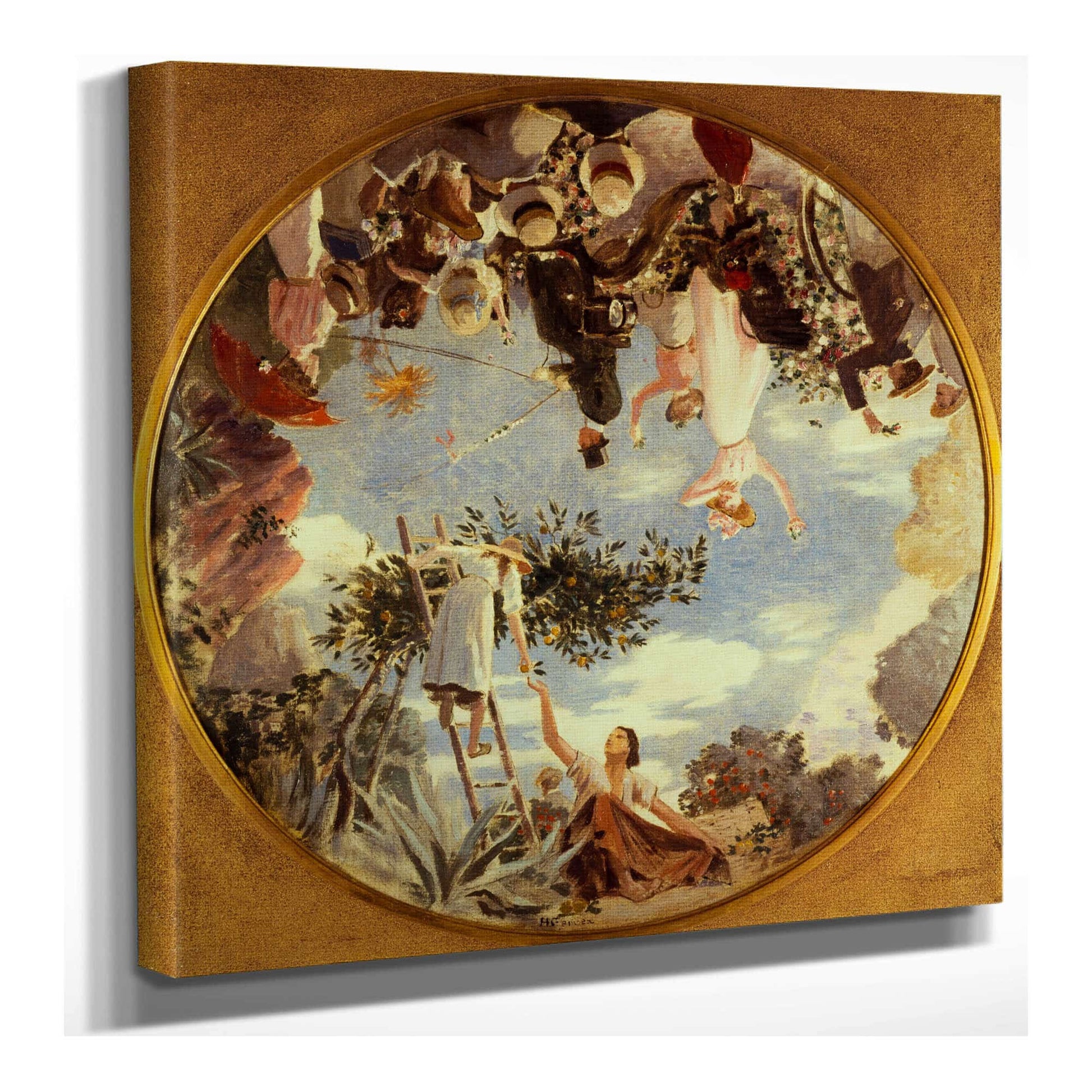 Bataille De Fleurs A Nice by Henri Gervex