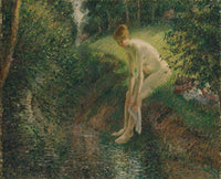 Bather In The Woods by Camille Pissarro