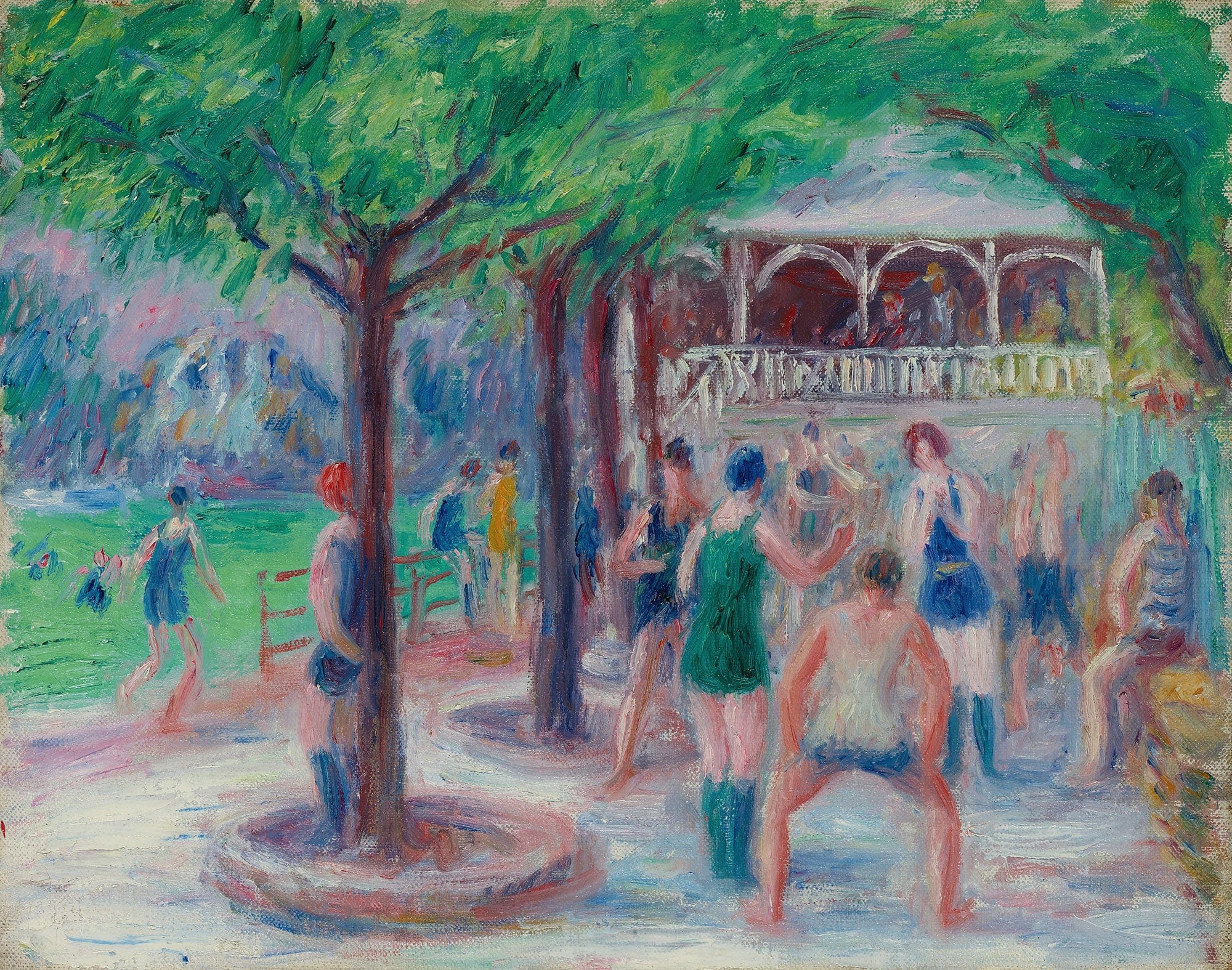 Bathers At Play Study # by William James Glackens
