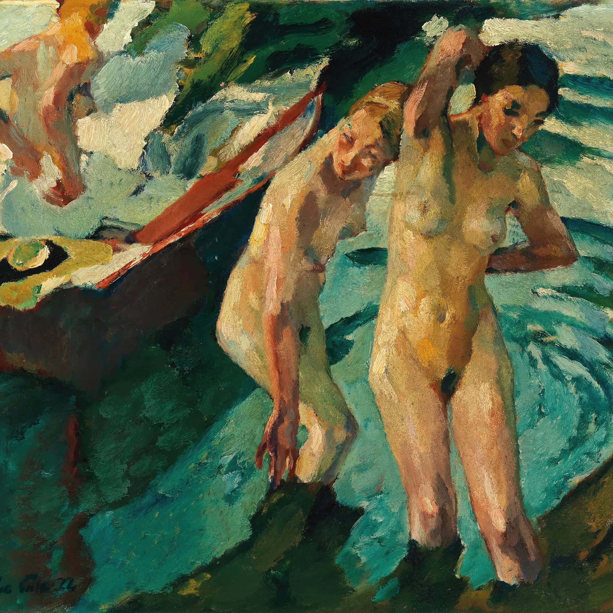 Bathers by Leo Putz