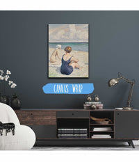 Bathers On The Beach Falsterbo by Paul Fischer