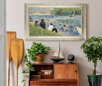 Bathers Study For Bathers At Asnieres  by Georges Seurat