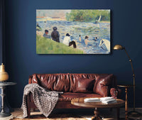 Bathers Study For Bathers At Asnieres  by Georges Seurat