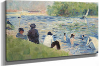 Bathers Study For Bathers At Asnieres  by Georges Seurat