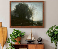 Bathing Nymphs And Child by Jean Baptiste Camille Corot