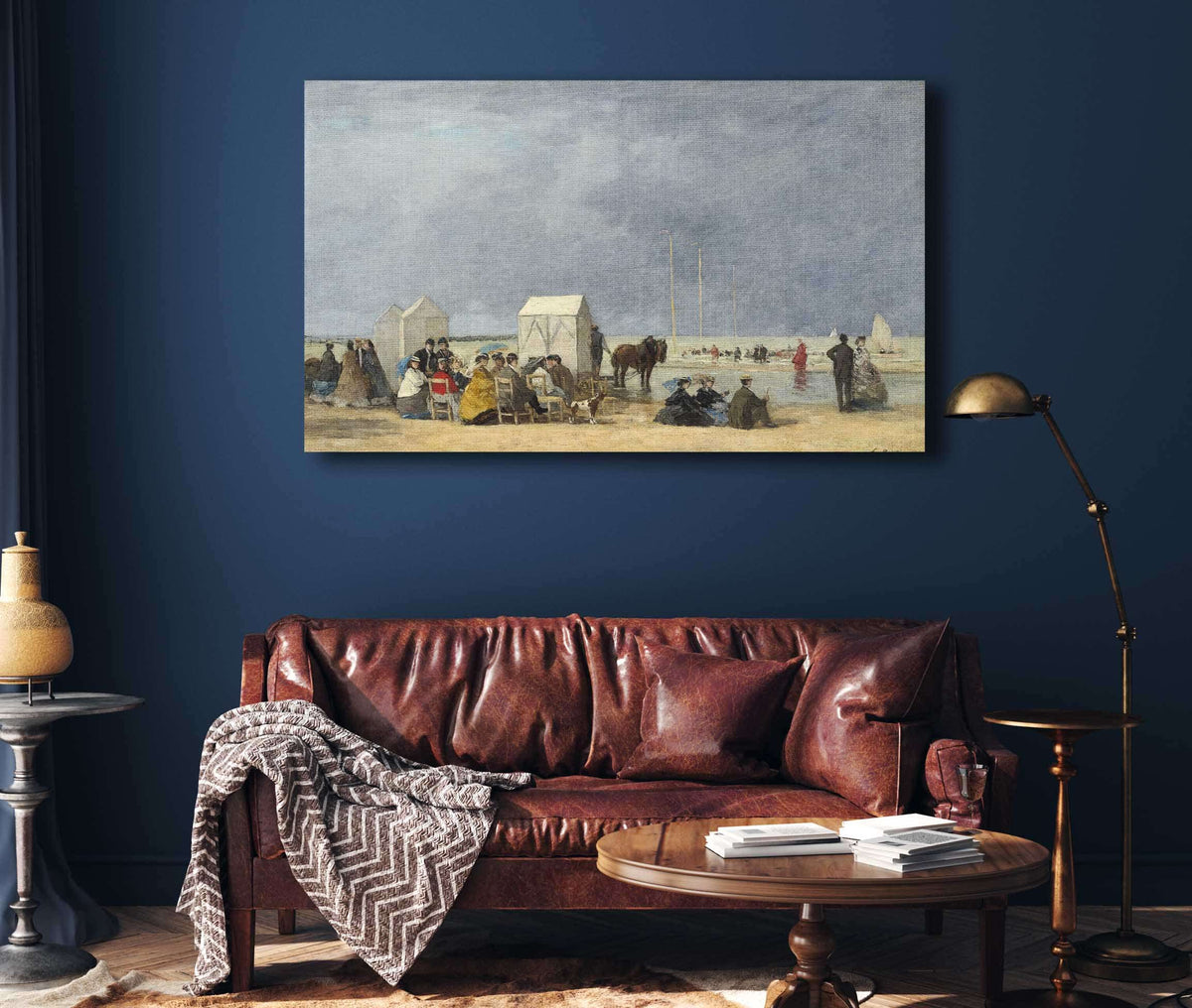 Bathing Time At Deauville by Eugene Boudin