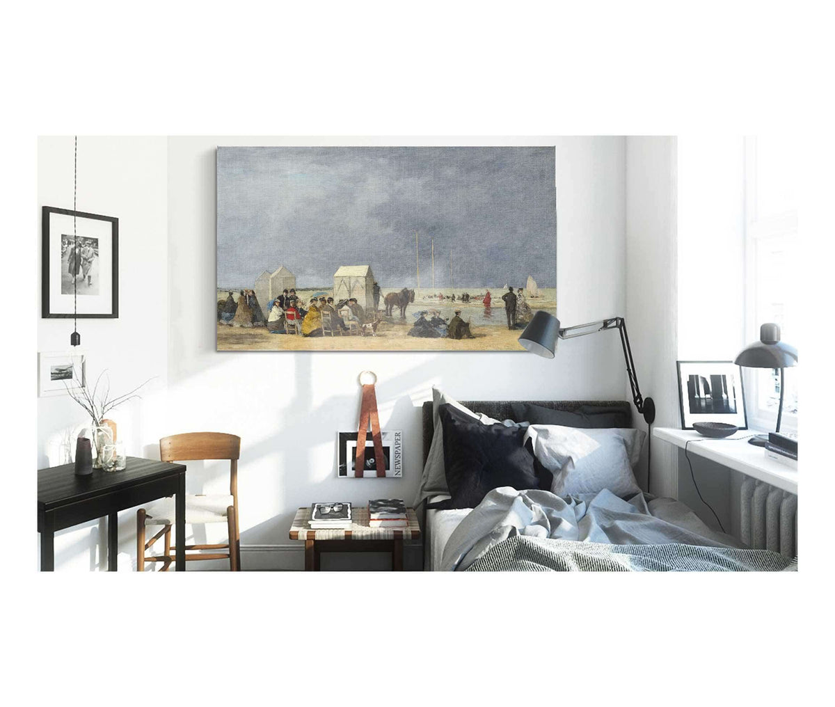 Bathing Time At Deauville by Eugene Boudin