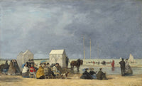 Bathing Time At Deauville by Eugene Boudin