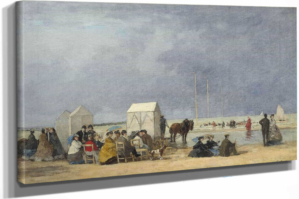 Bathing Time At Deauville by Eugene Boudin