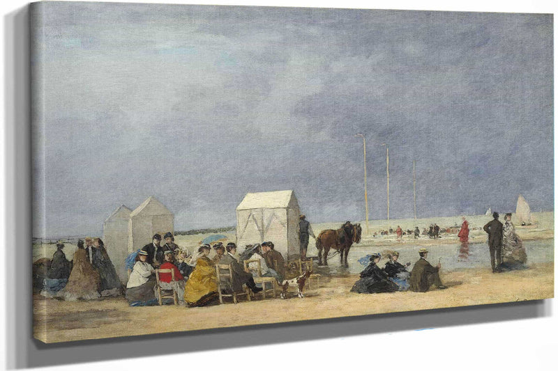 Bathing Time At Deauville by Eugene Boudin