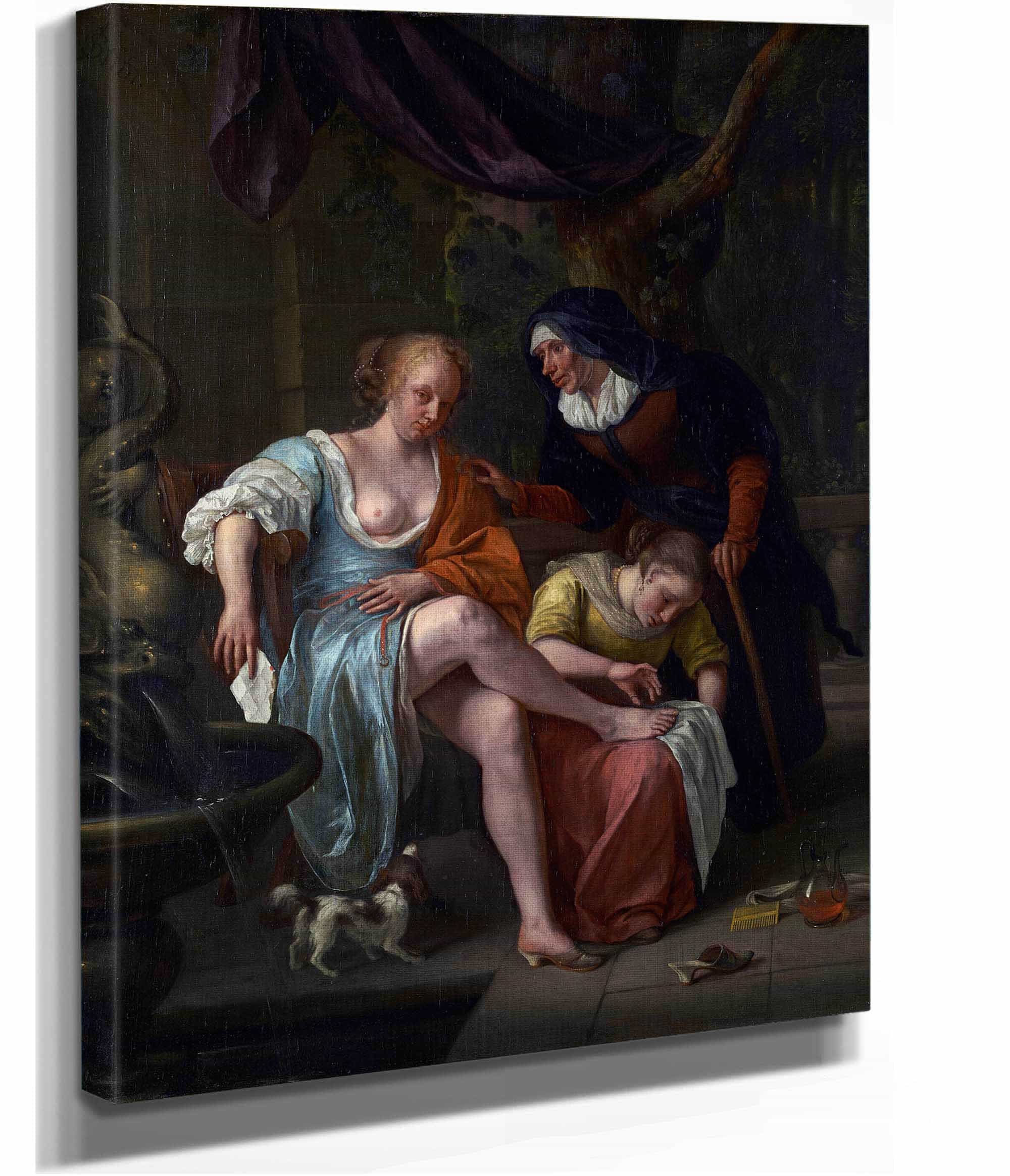 Bathsheba After The Bath About   by Jan Steen