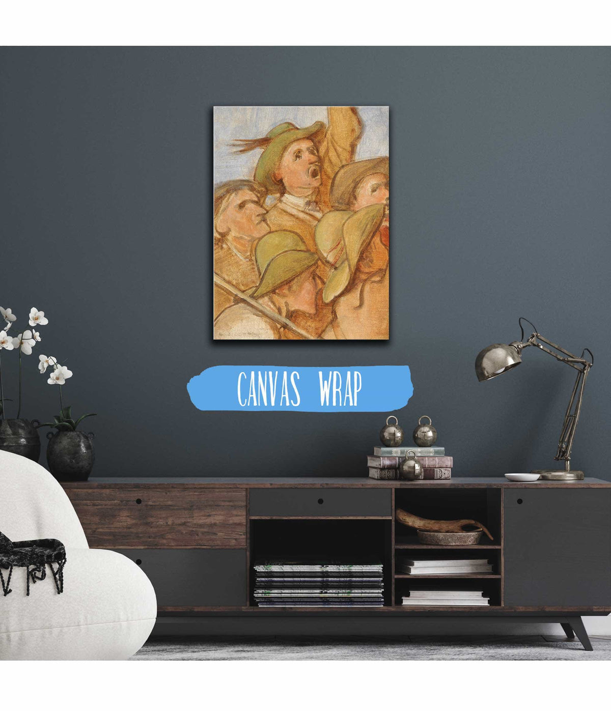 Bauern Tiroler Freiheitskampfer Olskizze by Franz Von Defregger