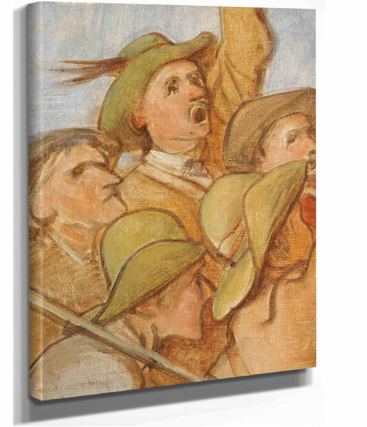 Bauern Tiroler Freiheitskampfer Olskizze by Franz Von Defregger