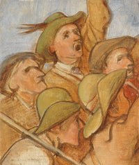 Bauern Tiroler Freiheitskampfer Olskizze by Franz Von Defregger