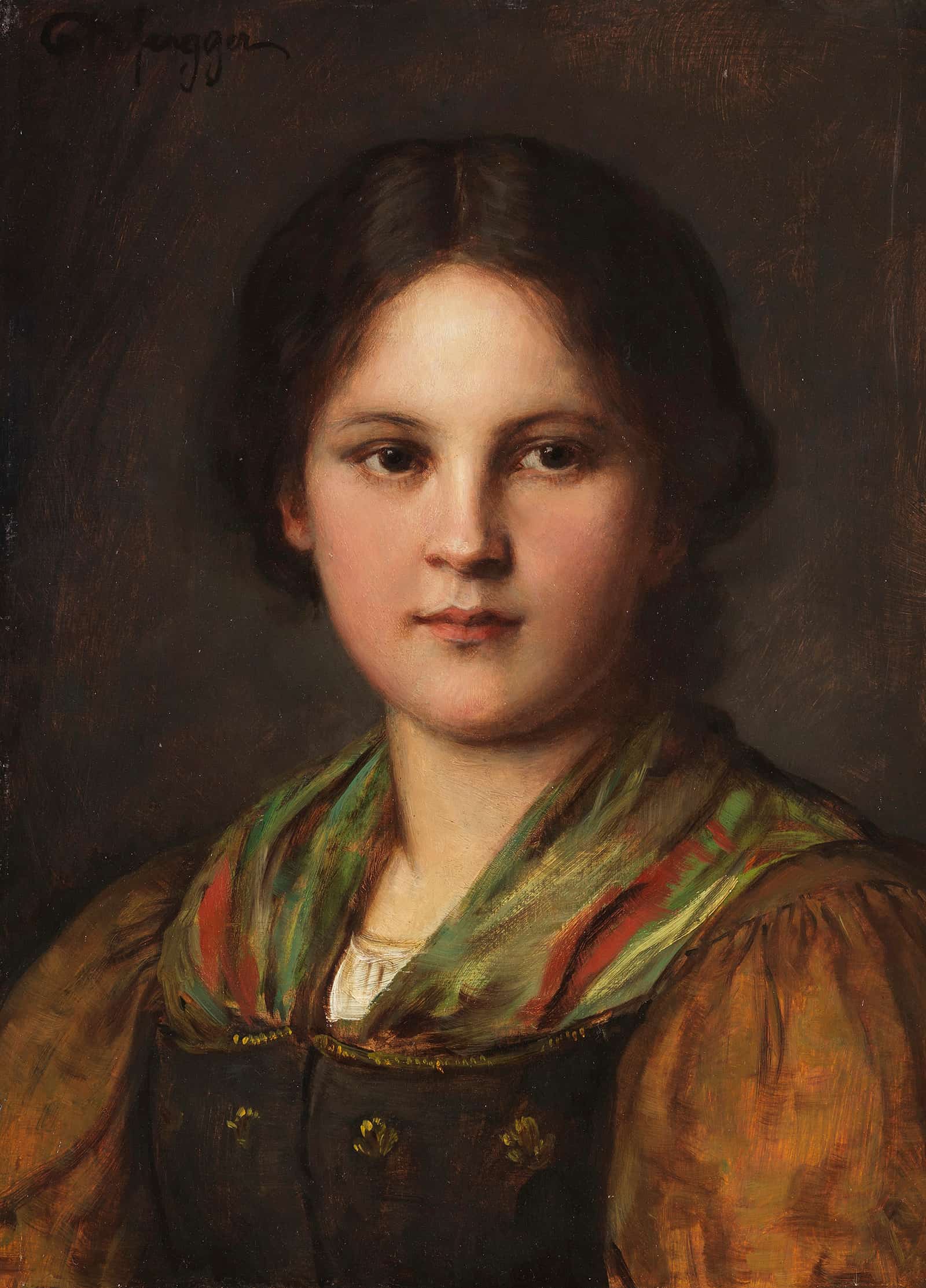 Bauerndirndl by Franz Von Defregger