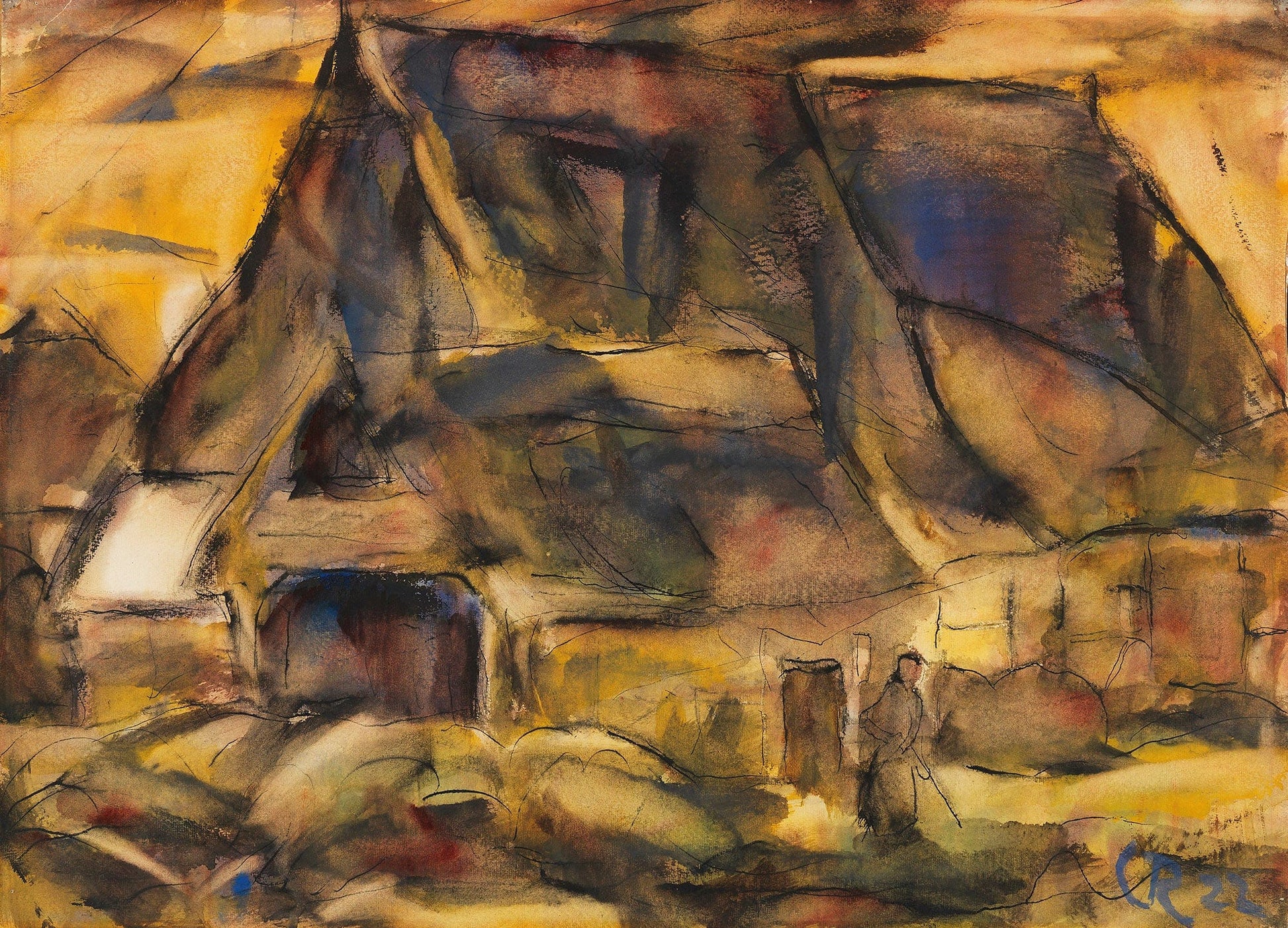 Bauernhaus In Holstein by Christian Rohlfs