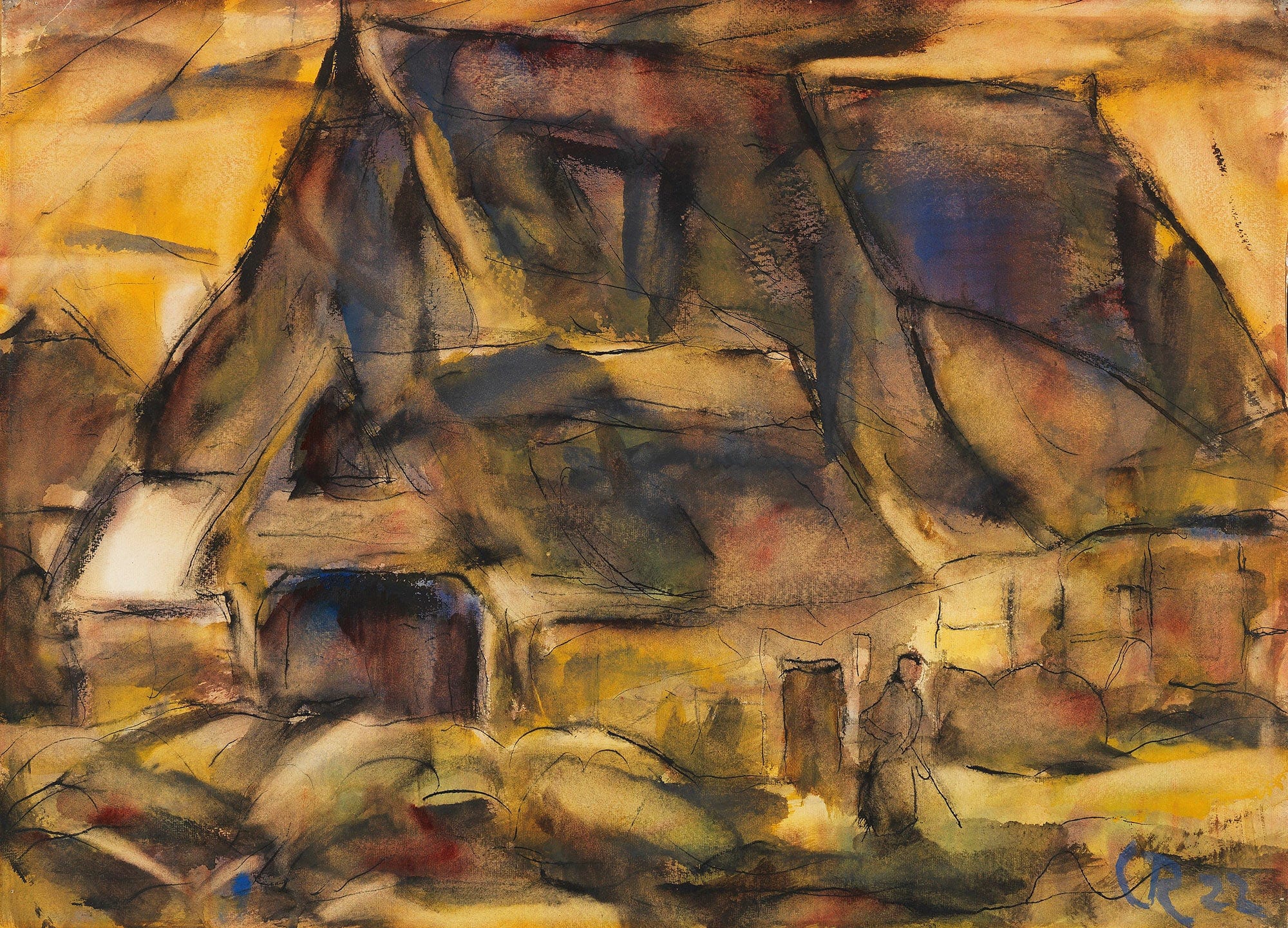 Bauernhaus In Holstein by Christian Rohlfs