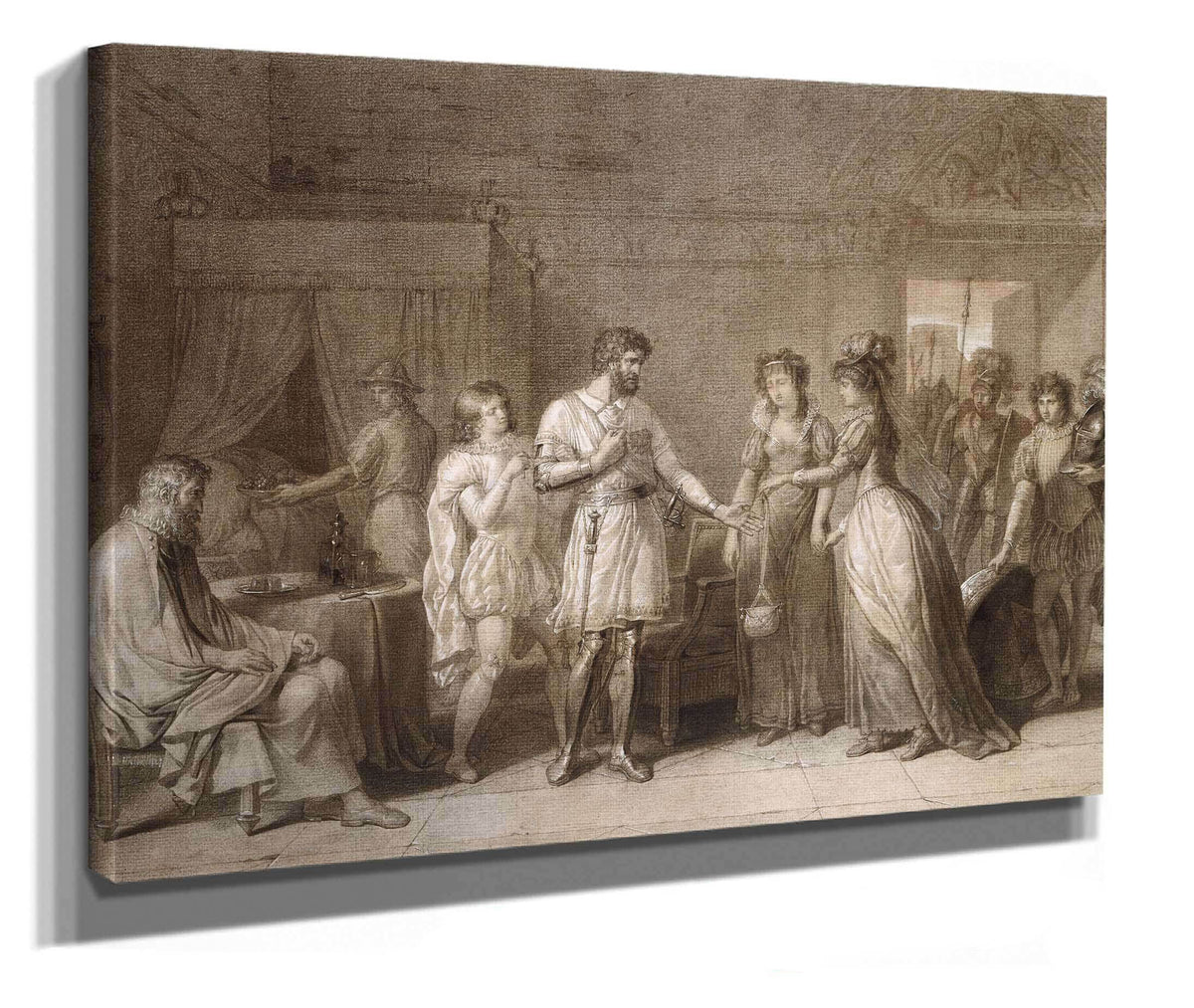 Bayard Refusing The Presents Of His Hostess In Brescia by Anne Louis Girodet Trioson