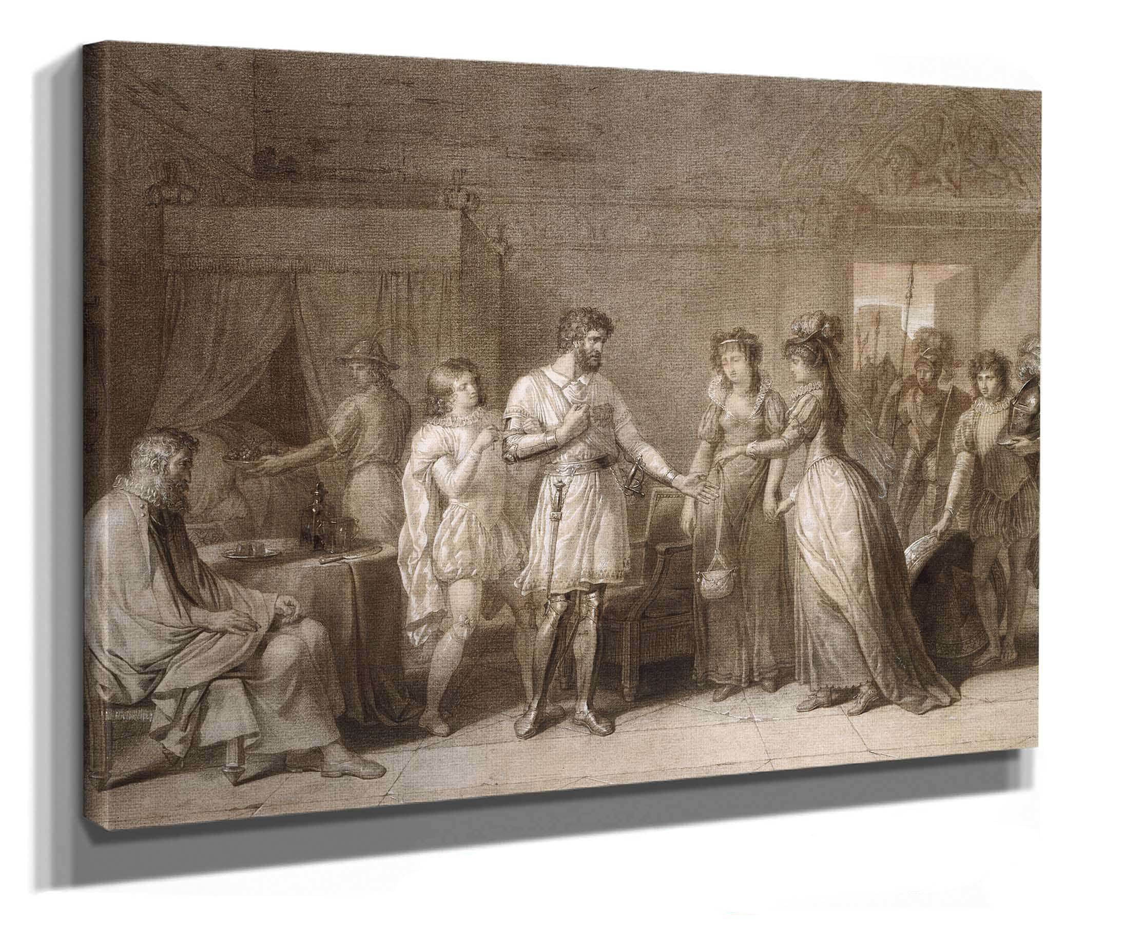 Bayard Refusing The Presents Of His Hostess In Brescia by Anne Louis Girodet Trioson