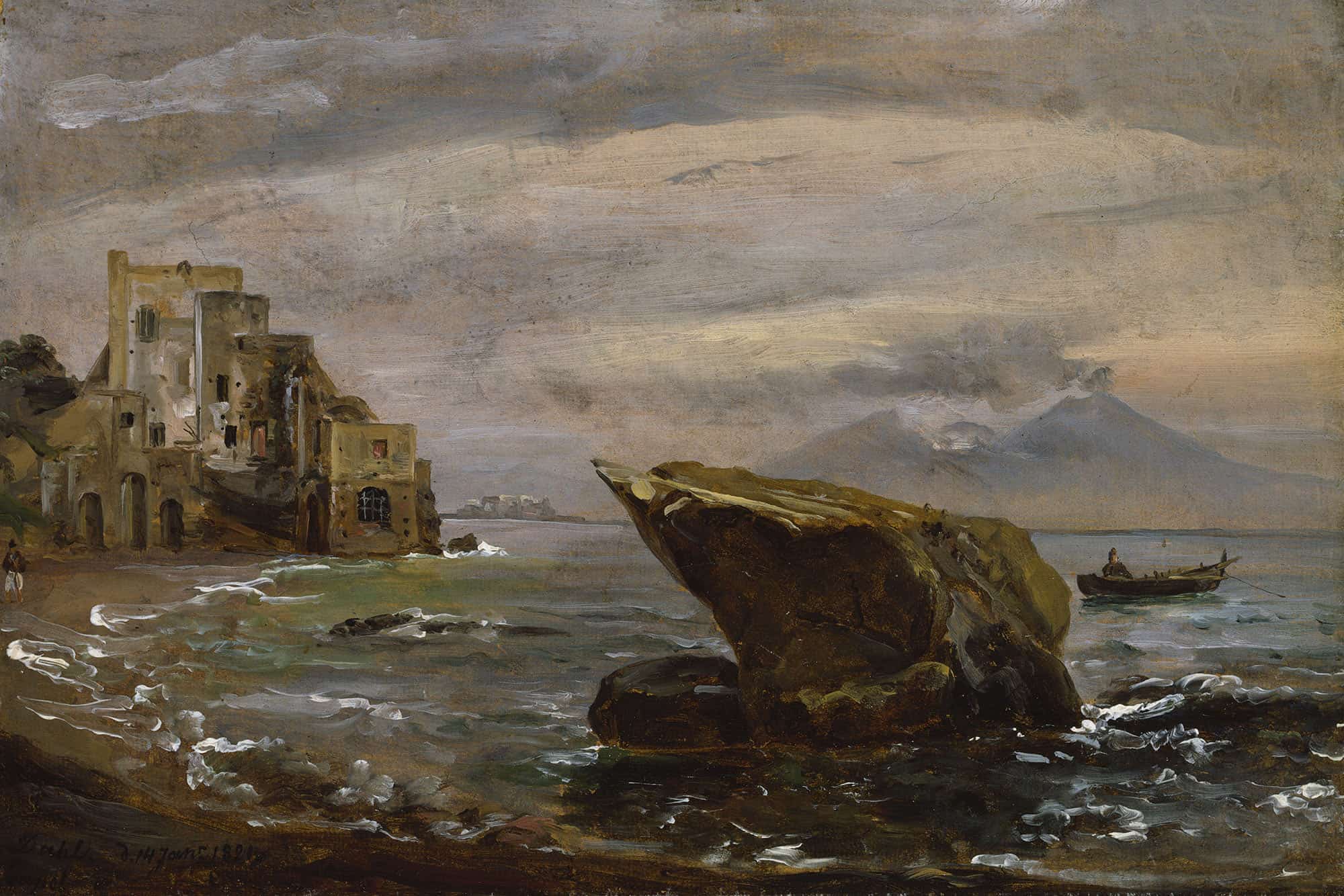 Beach Near Posillipo by Johan Christian Dahl
