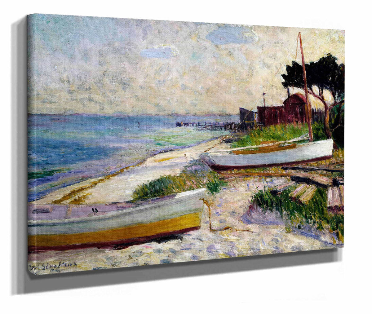 Beach Scene Before by William James Glackens