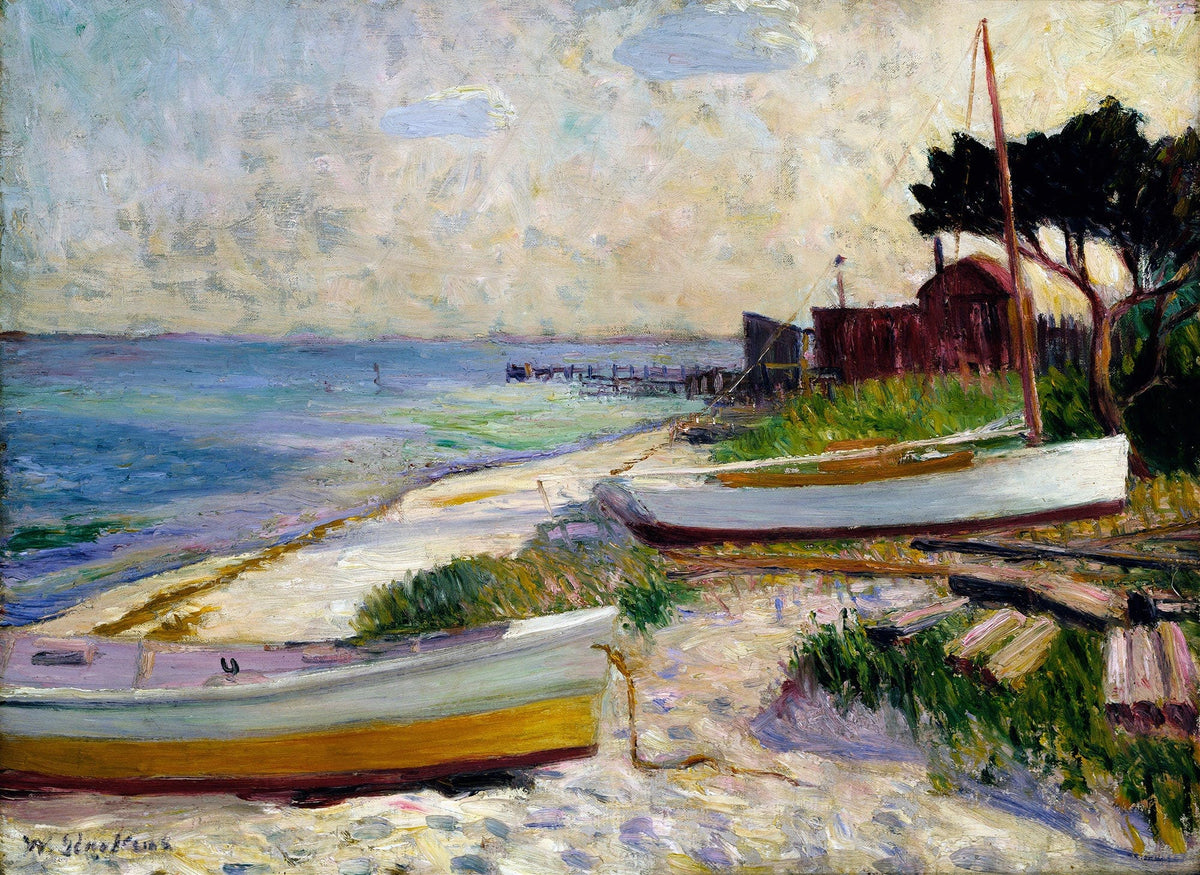 Beach Scene Before by William James Glackens