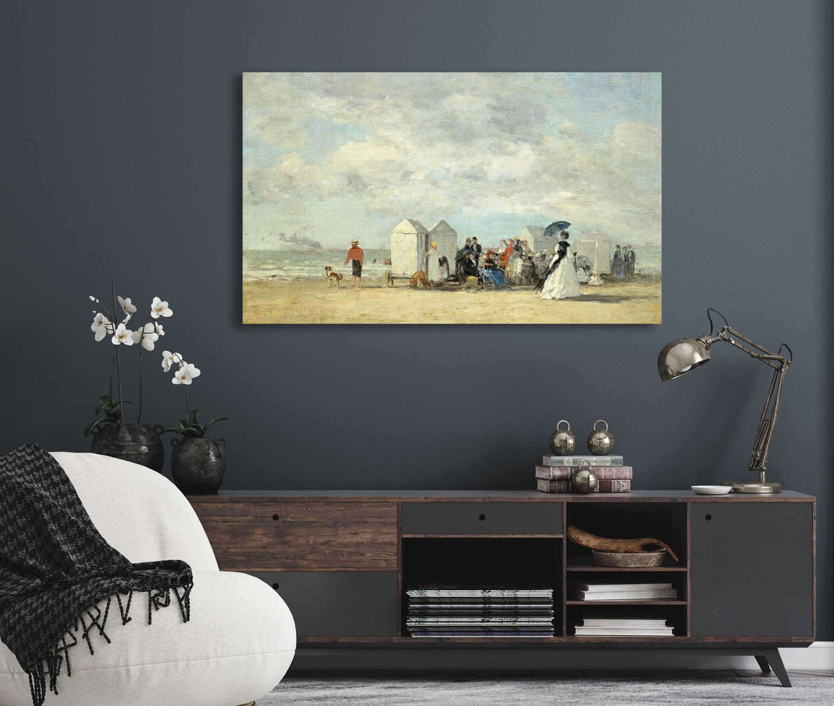 Beach Scene by Eugene Boudin