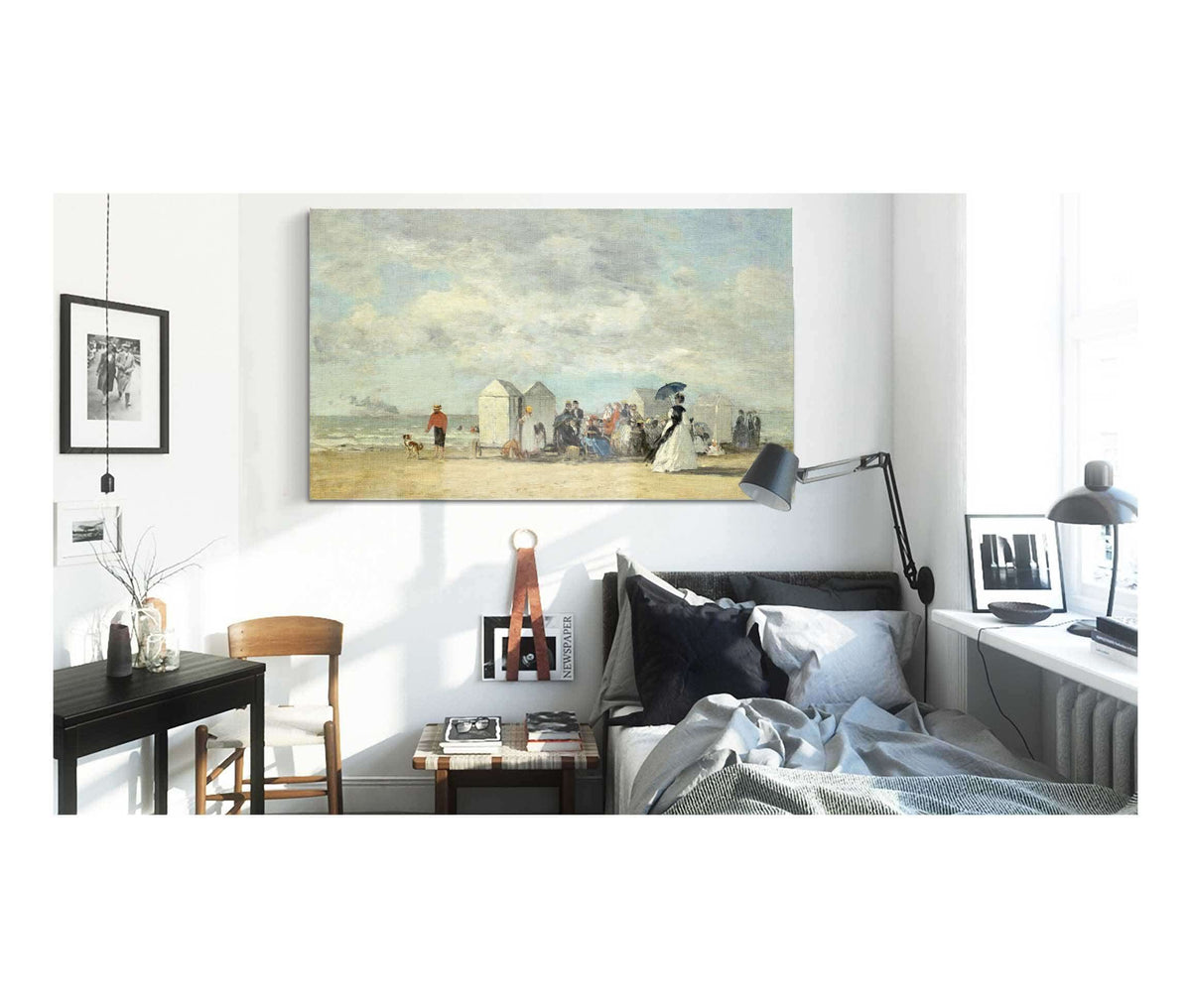 Beach Scene by Eugene Boudin