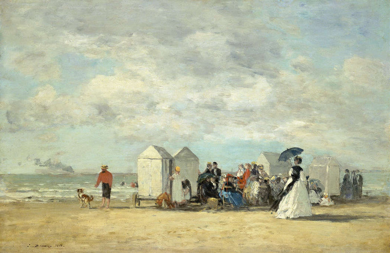 Beach Scene by Eugene Boudin