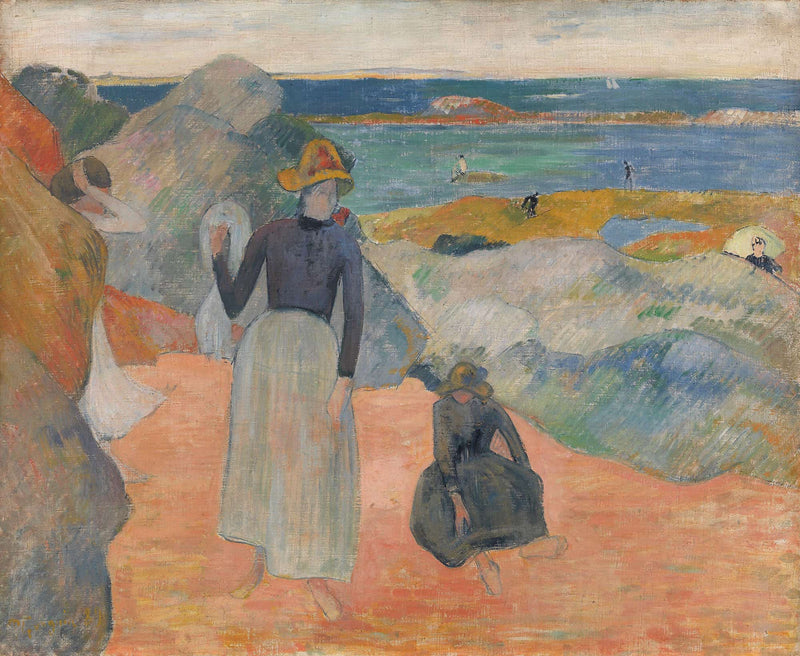 Beach Scene by Paul Gauguin