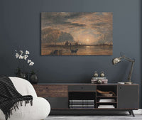 Beach Scene Sunrise by David Cox