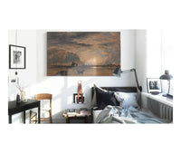 Beach Scene Sunrise by David Cox