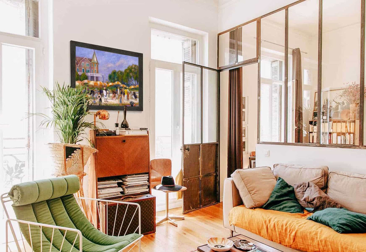 Beach Umbrellas At Blue Point by William James Glackens