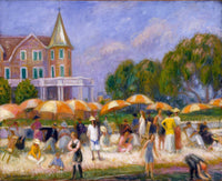 Beach Umbrellas At Blue Point by William James Glackens