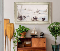 Beach With Sailboats And Stormy Sea by Jan Brueghel The Elder