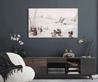 Beach With Sailboats And Stormy Sea by Jan Brueghel The Elder