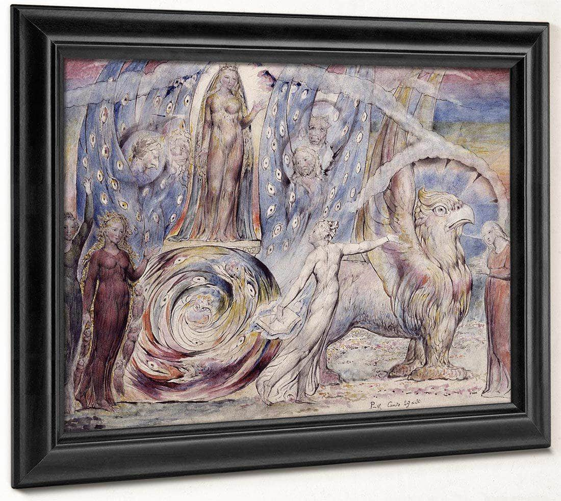 Beatrice Addressing Dante From The Ca Print Canvas Art Framed