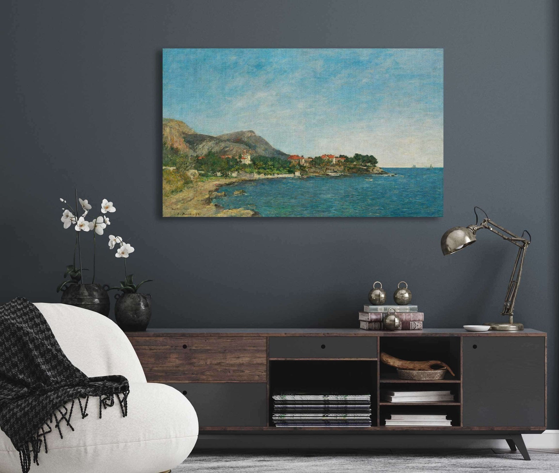 Beaulieu The Bay Of Fourmis by Eugene Boudin