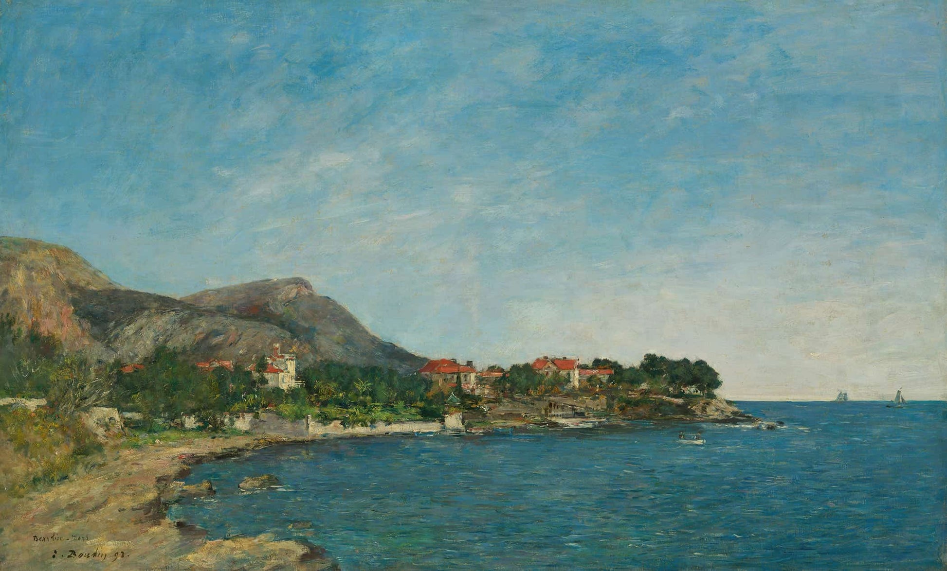 Beaulieu The Bay Of Fourmis by Eugene Boudin