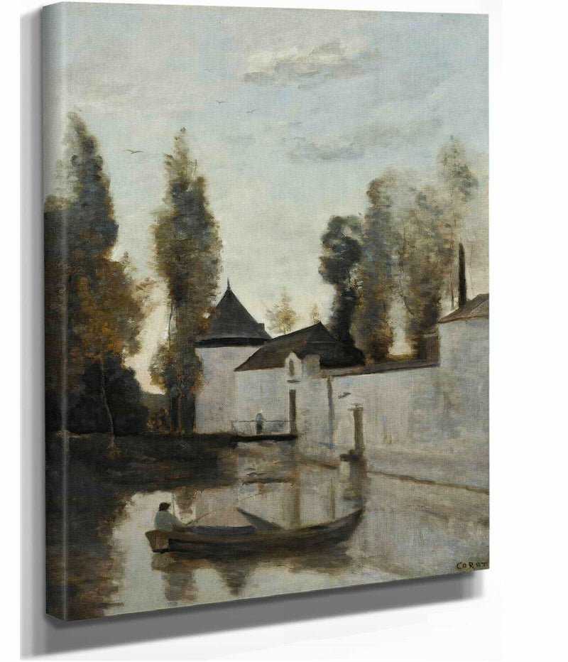Beaune La Rolande Le Chateau De La Motte Bastille by Jean Baptiste Camille Corot