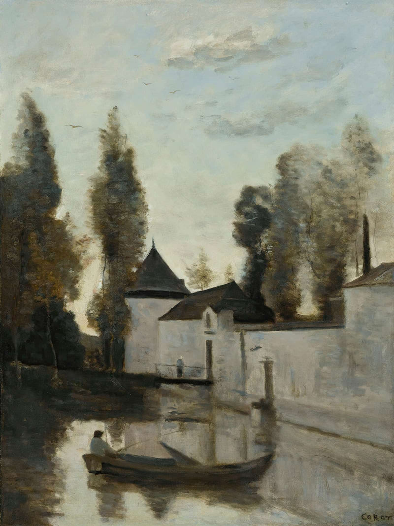 Beaune La Rolande Le Chateau De La Motte Bastille by Jean Baptiste Camille Corot