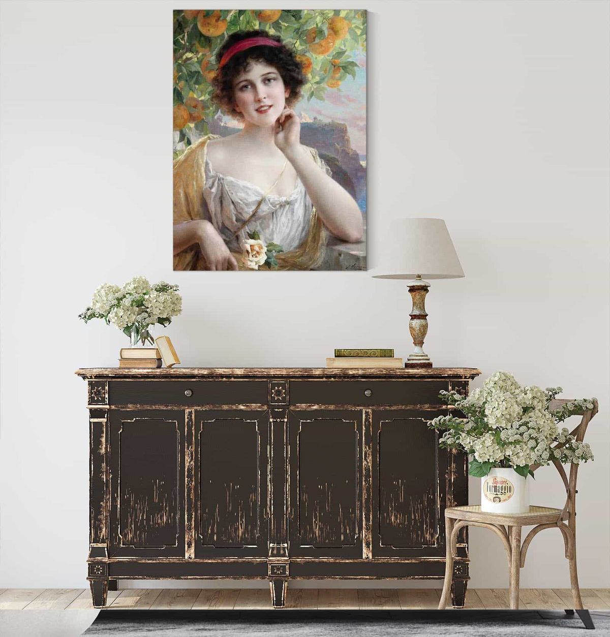 Beauty Under The Orange Tree by Emile Vernon